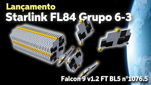 LANÇAMENTO DO FOGUETE FALCON 9 B1076.5 / STARLINK G 6-3