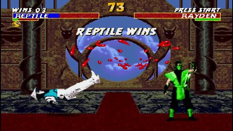 Ultimate Mortal Kombat Trilogy (Genesis) - Reptile MKI - Hardest - No Continues.