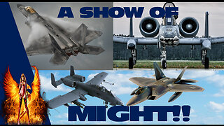 A-10 WARTHOGS AND F-22 RAPTORS ON DISPLAY!!
