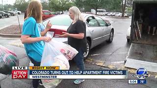 Colorado turns out to help apartment fire victims