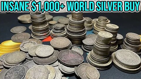 EPIC $1,000+ World Silver Coin Unboxing - Bought From A Coin Shop