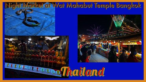 Period night market at Wat Mahabut Temple - Bangkok