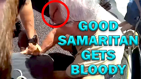 Good Samaritan Gets Bloody Helping Cop In Scuffle - LEO Round Table S06E21c