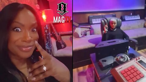 Kandi Burruss & Akbar V Link Up In The Studio To Work On New Music! 🎤