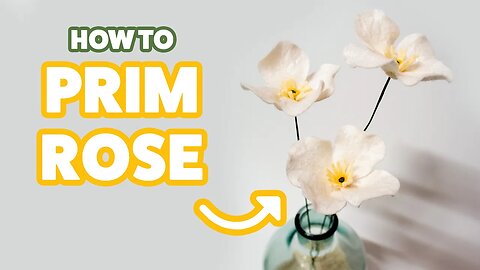 How to make a Prim Rose Felt Flower | DIY Felt Flower Prim Rose