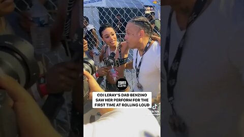 Coi Letay & her dad Benzino SQUASH BEEF at #rollingloud ‼️