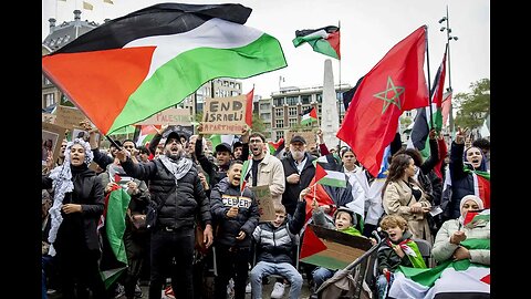 Amsterdam tuvo lugar una manifestación en apoyo a Palestina