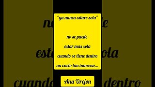 La soledad de Ana Orejon / TitoJuan