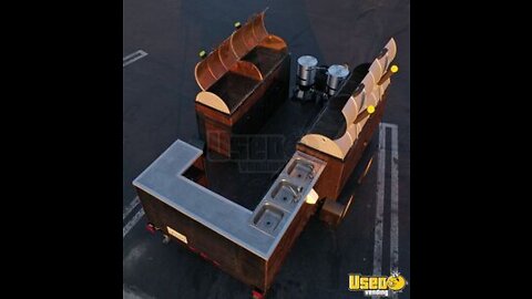 One-of-a-Kind Custom-Built 4-Barrel Open BBQ Trailer for Sale in California
