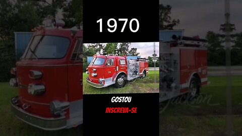 Evolução dos caminhões de bombeiros americanos 🚒 #shorts #evolution #firetrucks #2023 #fyp #viral