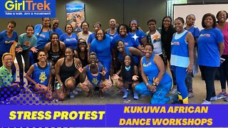 Kukuwa African Dance at GirlTrek Stress Protest 2022