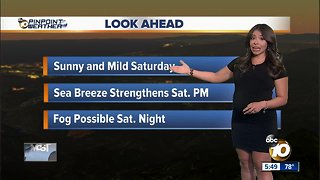 10News Pinpoint Weather with Meteorologist Angelica Campos