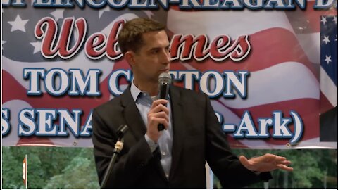 LIVE: Sen. Tom Cotton is speaking in New Hampshire at the North County Republican Dinner...