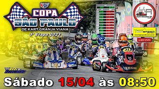 COPA SÃO PAULO DE KART KGV | 3ª Etapa 2023 | AO VIVO