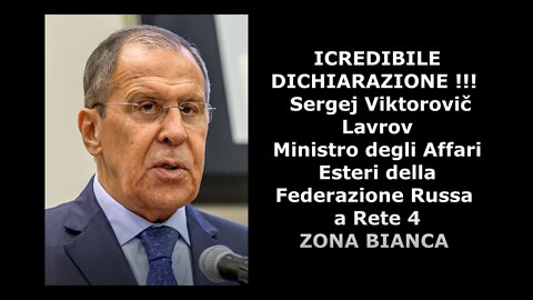 INCREDIBILE!!! Sergej Viktorovič Lavrov