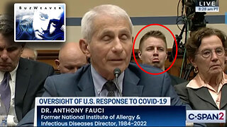 Random Guy PHOTO-BOMBING Anthony Fauci Live During Congressional Hearing