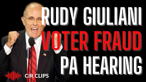 Rudy Giuliani: Kraken - Voter Fraud Hearing in PA