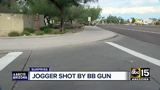 Man shot by BB/pellet gun while jogging in Surprise