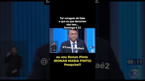 #BOLSONARO NO DEBATE DA GLOBO. Coragem de falar sobre o que o jornalismo deveria mas não o faz