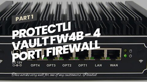 Protectli Vault FW4B - 4 Port, Firewall Micro ApplianceMini PC - Intel Quad Core (Celeron J316...