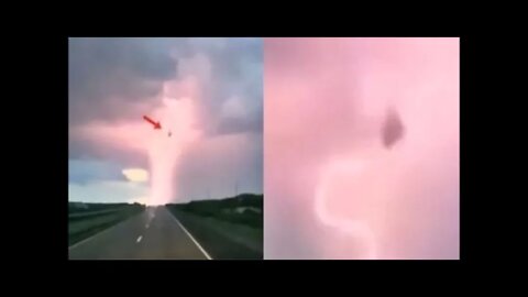 Video Of Black Triangle UFO Struck By Lightning Paranormal News