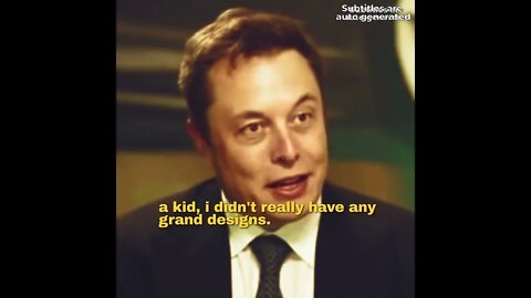 Elon's Goal as a Kid