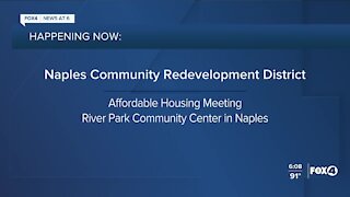 Naples Community Redevelopment District meeting to discuss affordable housing