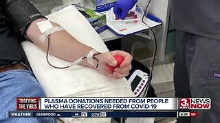 Plasma donations needed from those who have recovered from COVID-19