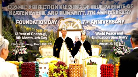 True Parents Cosmic Perfection Blessing, Foundation Day Anniversary and Union Address Speech