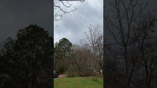 Dark Clouds In Monticello Arkansas on Saturday January 1st 2022