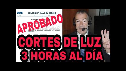 22sep2022 ¡Sin ELECTRICIDAD en ESPAÑA!: 3 horas al DIA SIN LUZ decretado por el GOBIERNO de España · Abogado contra la Demagogia || RESISTANCE ...-