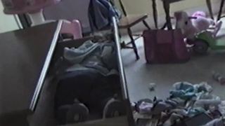 Toddler Girl Fell Asleep In A Drawer