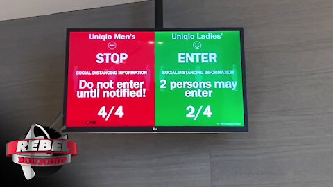 Uniqlo in Mississauga, Ontario monitors bathroom usage with sensors as part of COVID protocols