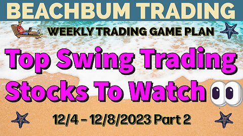 Top Swing Trading Stocks to Watch 👀 | 12/4 – 12/8/23 | DIS TECS LAND O CPSH GDXD LTC MJ ASM & More