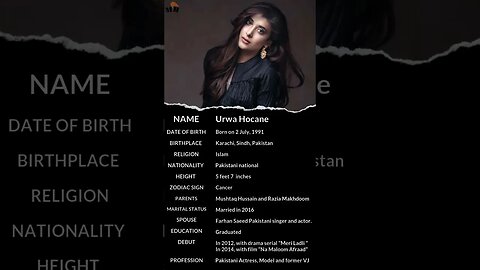 Urwa Hocane 💓 | Urwa Hocane mini biography 🔥😍 #viral #shorts #biography