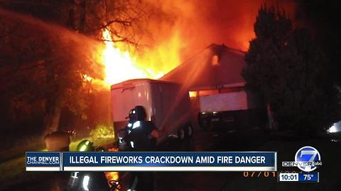 Police crack down on illegal fireworks amid high fire danger in Colorado