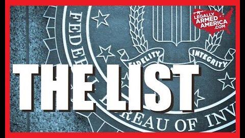 FBI Document Leaked! What List Are You On? August 2022