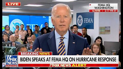 Biden Cracks Jokes, Snaps at Reporter, Talks 'Landfill' at Bizarre Hurricane Idalia Presser
