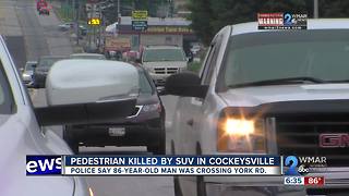 Pedestrian Killed by SUV in Cockeysville