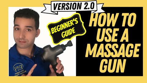 How to use a massage gun for beginners guide | Massage gun how to use Tutorial