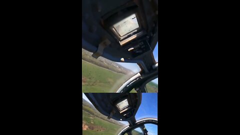 The Russian version of the A-10 Warthog the SU-25 on a strafe run