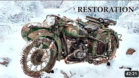 Full RESTORATION of an GOLD Motorcycle.