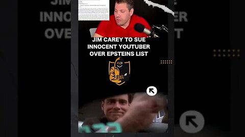 JIM CARREY - SUEING INNOCENT YOUTUBER- VINCENT BRIATORE - FOR REACTION VIDEO - EPSTEIN'S LIST