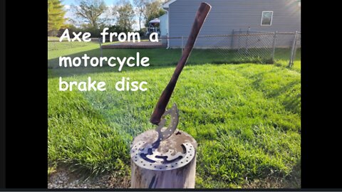 Axe from Motorcycle Brake Disc