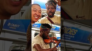 J Read the Grim double threat,violinist &rapper subway musician