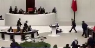 The Moment Turkish Lawmaker Suffers Heart Attack After Threatening Israel