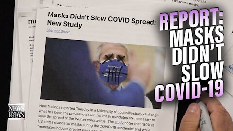 Rand Paul Calls Out Fauci as Study Finds Masks Didn't Slow Covid-19 Spread
