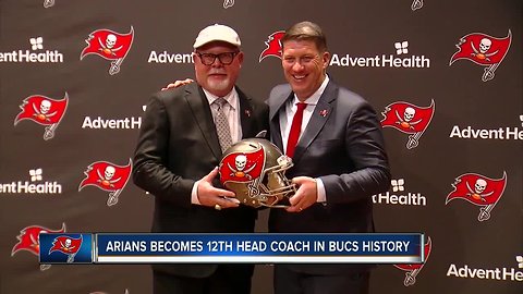 New head coach Bruce Arians confident Tampa Bay Buccaneers not far from playoff contention