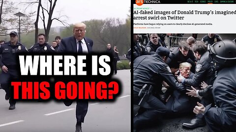 Artificial Intelligence Images Get Realistic! Trump Running From Cops Goes Viral. AI Levels Up.