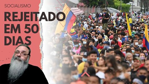 GUSTAVO PETRO, recém eleito PRESIDENTE da COLOMBIA, já enfrenta MANIFESTAÇÕES contra SUAS IDIOTICES